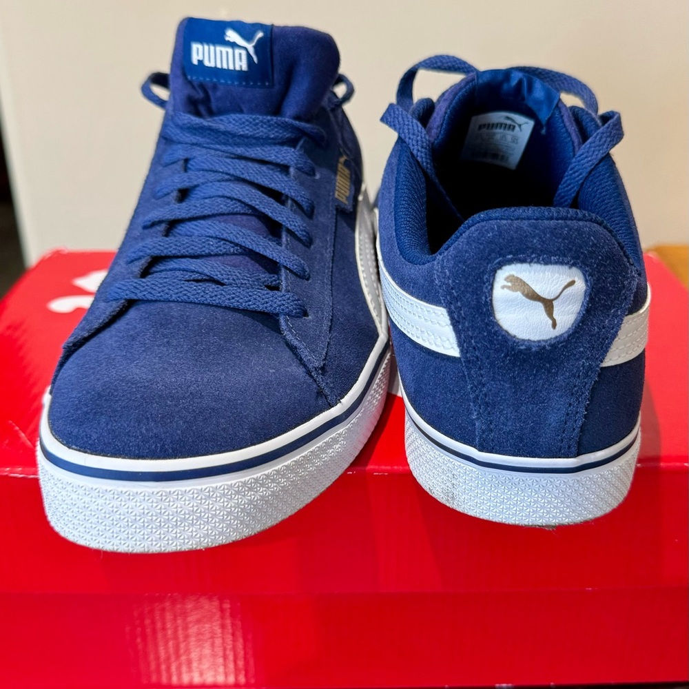 Men’s PUMA 1948 Vulc Blue Depths-Puma White 359863-12 Size 10.5 - Picture 2 of 7